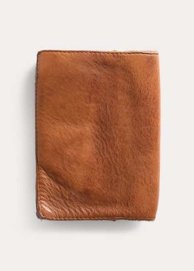 Men's Ralph Lauren Leather Passport Wallet | 460597PYR